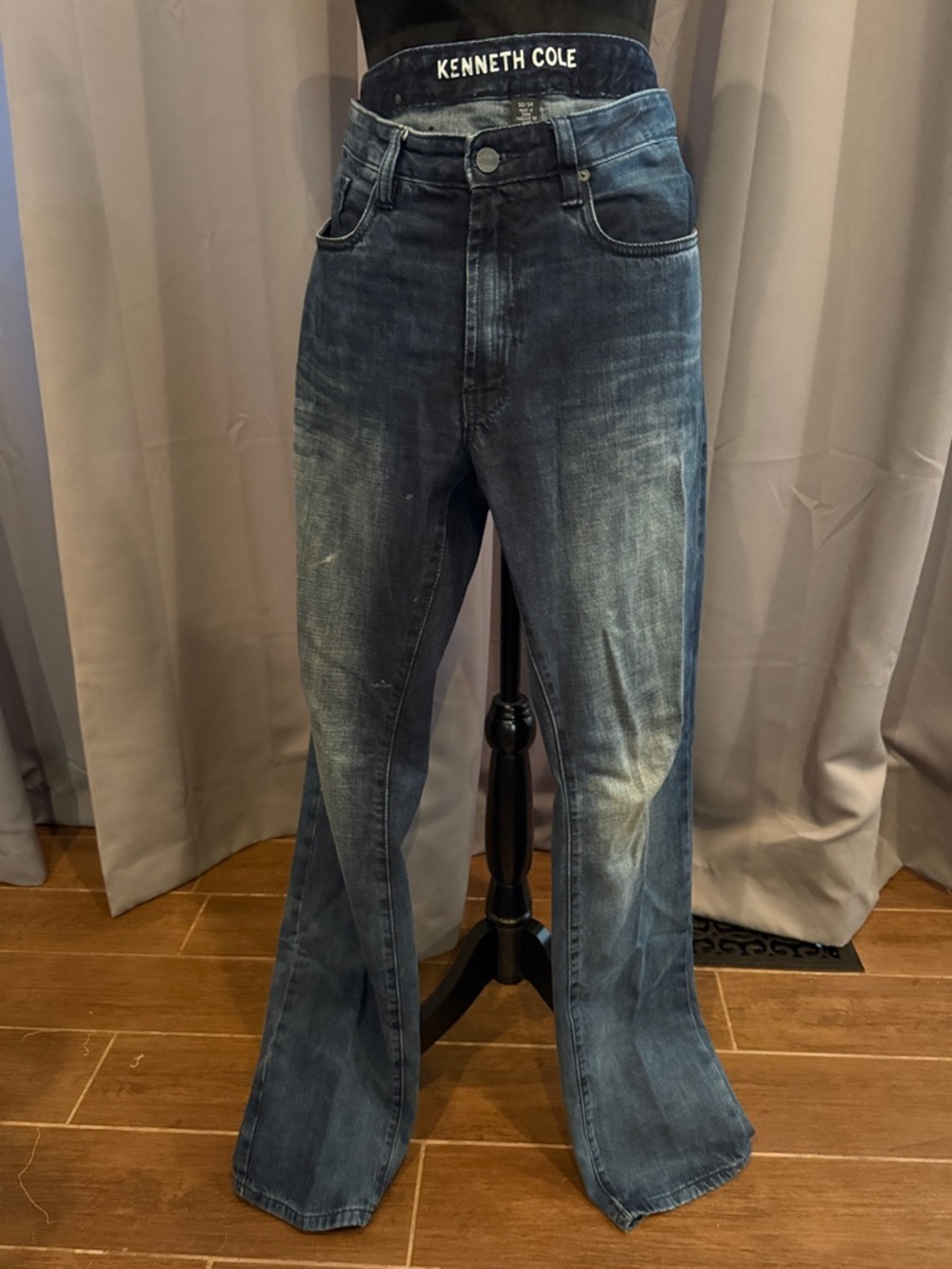 BRAND NEW Kenneth Cole Men's Dark Blue Sexy Bootcut Jeans